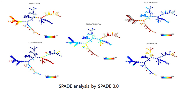 SPADE anslysis by SPADE 3.0 분포도 예제 이미지